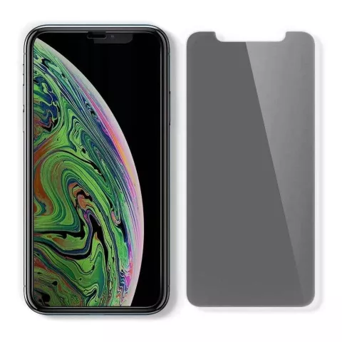 Spigen Privacy Glass + Frame Displayschutzfolie Kompatibel mit iPhone 11 - transparent