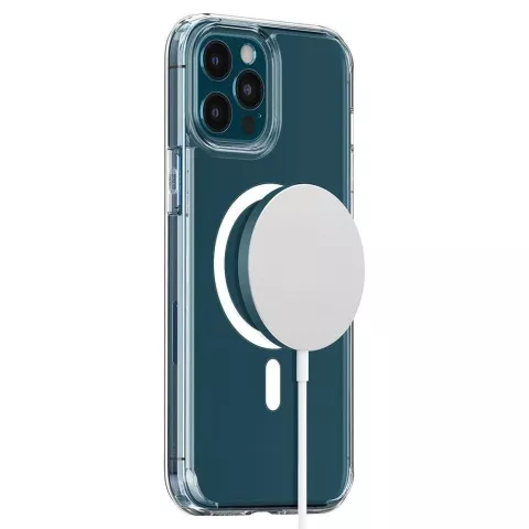 Spigen Ultra Hybrid Magnetic Ring TPU Air Cushion H&uuml;lle Kompatibel mit iPhone 12 Pro Max - transparent