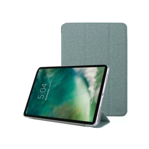 Xqisit TPU-H&uuml;lle aus beschichtetem Stoff, Kompatibel mit iPad 10.2 (2019 2020 2021) - Gr&uuml;n