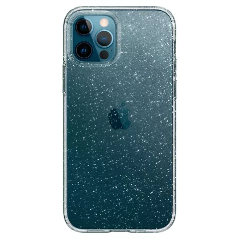 Spigen Liquid Crystal Glitter TPU Air Cushion H&uuml;lle Kompatibel mit iPhone 12 und iPhone 12 Pro - transparent