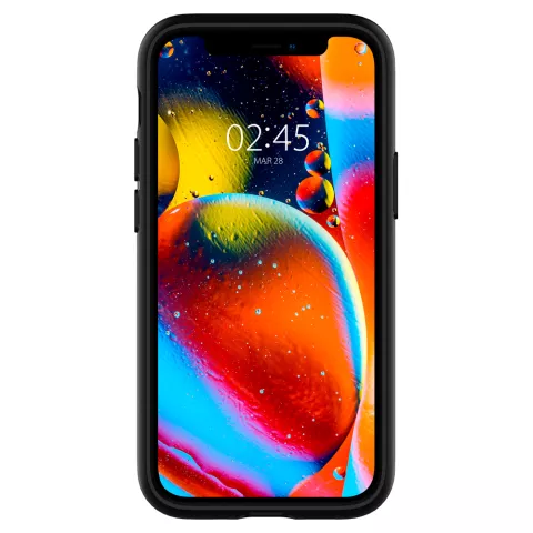 Spigen Slim Armor CS mit Air Cushion H&uuml;lle Kompatibel mit iPhone 12 und iPhone 12 Pro - Schwarz