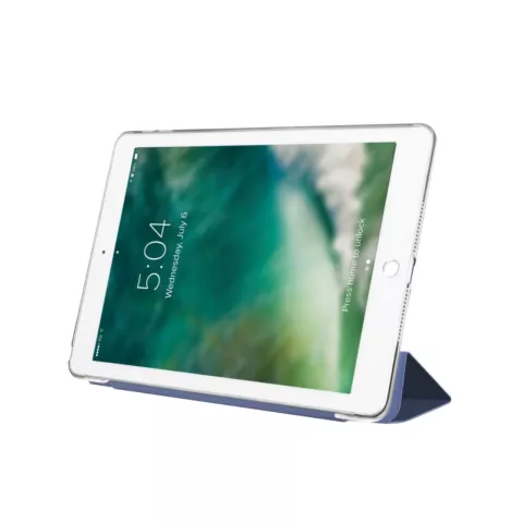 Xqisit Soft-Touch-Cover-H&uuml;lle Kompatibel mit iPad 10.2 (2019 2020 2021) - Blau