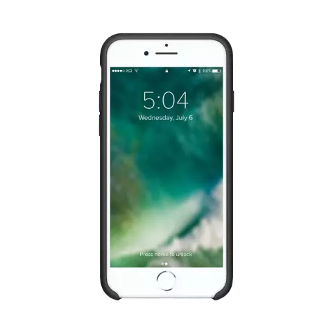 Xqisit NP Silikonh&uuml;lle Anti Bac H&uuml;lle Kompatibel mit iPhone 6, 6s, 7, 8, SE 2020 und SE 2022 - Schwarz