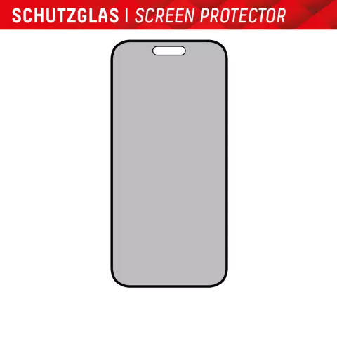 Displex Privacy Glass Displayschutzfolie Kompatibel mit iPhone 15 Plus &amp; iPhone 15 Pro Max - Transparent