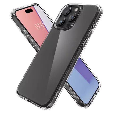 Spigen Ultra Hybrid H&uuml;lle Kompatibel mit iPhone 15 Pro - Transparent