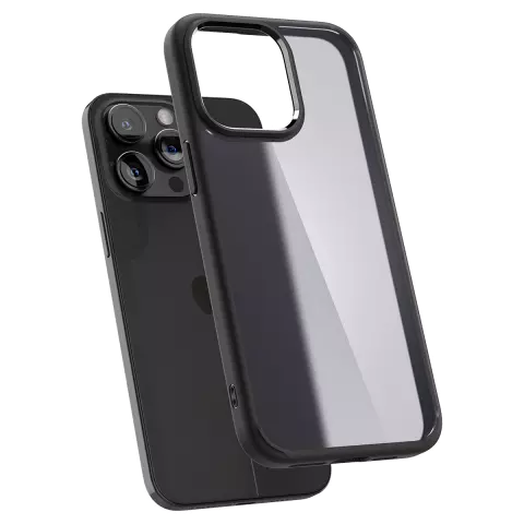 Spigen Ultra Hybrid H&uuml;lle Kompatibel mit iPhone 15 Pro - Schwarz