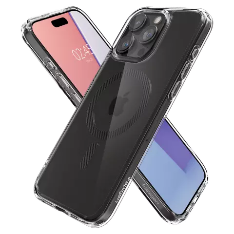 Spigen Ultra Hybrid MagFit H&uuml;lle Kompatibel mit iPhone 15 Pro - Schwarz