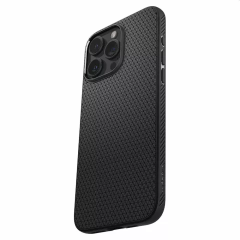 Spigen Liquid Air Case H&uuml;lle Kompatibel mit iPhone 15 Pro - Schwarz