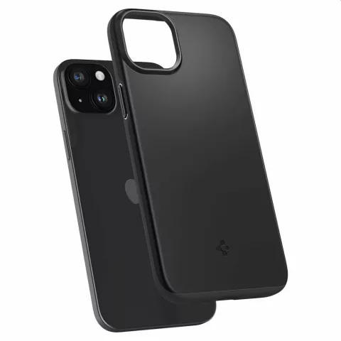 Spigen Thin Fit Case Kompatibel mit iPhone 15 - Schwarz