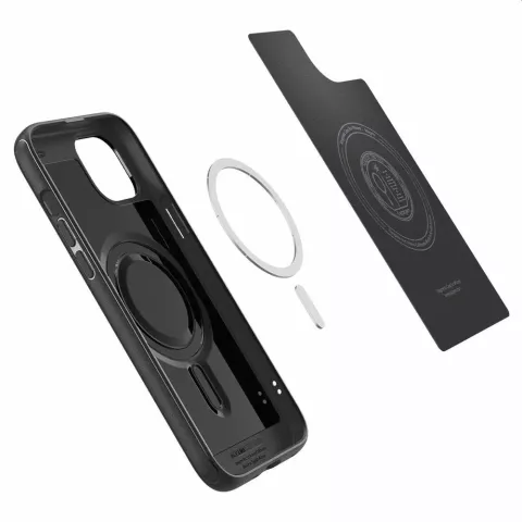 Spigen Magfit Armor Case Kompatibel mit iPhone 15 - Schwarz