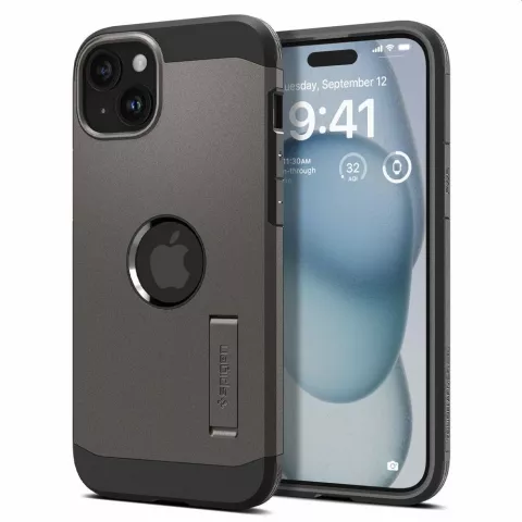 Spigen Tough Armor Magfit Case Kompatibel mit iPhone 15 - Schwarz