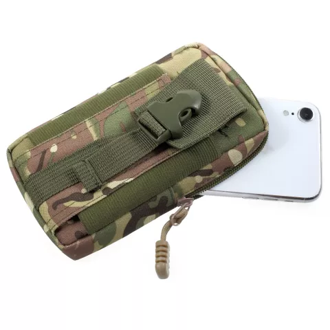 Universelle Outdoor-Handytasche, sto&szlig;fest f&uuml;r Handys - Army Camouflage Armeegr&uuml;n