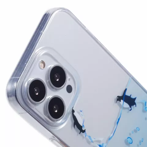 Penguin Ocean TPU-H&uuml;lle Kompatibel mit iPhone 12 und iPhone 12 Pro - transparent