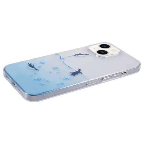 Penguin Ocean TPU-H&uuml;lle Kompatibel mit iPhone 13 - transparent