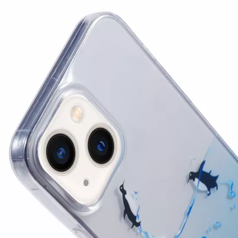 Penguin Ocean TPU-H&uuml;lle Kompatibel mit iPhone 14 Plus - transparent