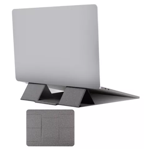 Leichter, faltbarer, magnetischer Laptop-St&auml;nder, zusammenklappbarer Design-Halter - Dunkelgrau