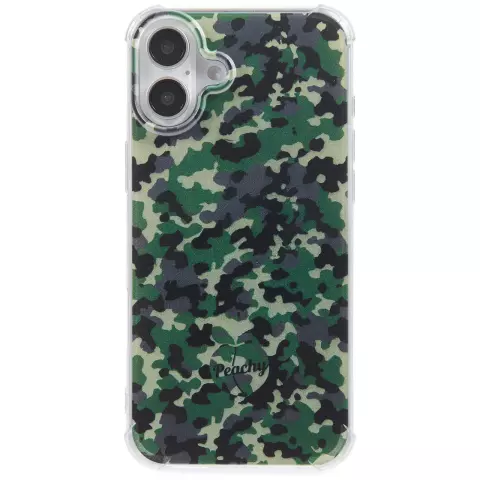 Camo Survivor TPU-H&uuml;lle mit verst&auml;rkten Ecken, Kompatibel mit iPhone 16 Plus - Armeegr&uuml;n