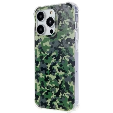 Camo Survivor TPU mit verst&auml;rkten Ecken, Kompatibel mit iPhone 16 Pro Max - Armeegr&uuml;n