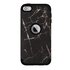 Armor Case Anti-Staub Marmor Kompatibel mit iPod Touch 5 6 7 - Schwarzer Marmor