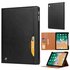 Leder Kompatibel mit iPad Pro 12,9 Zoll 2018 Case Cover Wallet Purse - Schwarz Kompatibel mit Apple Pencil