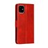 Leder Wallet Bookcase Wallet Case Kompatibel mit iPhone 11 - Rot