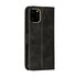 Leder Wallet Bookcase Wallet Case Kompatibel mit iPhone 11 Pro - Schwarz