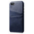 Duo Cardslot Wallet Wallet Case Kompatibel mit iPhone 7 8 SE 2020 SE 2022 Case - Dunkelblauer Schutz