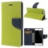 Original Mercury Goospery Green Wallet Bookcase H&uuml;lle Kompatibel mit iPhone 6 6s Leder Wallet