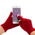 Winter-Touchscreen-Handschuhe aus bordeauxroter Wolle