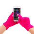 Winter-Touchscreen-Handschuhe aus hellrosa Wolle