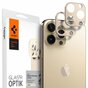 Spigen Kameraobjektiv-Glasschutz, 2er-Pack, Kompatibel mit iPhone 13 Pro und iPhone 13 Pro Max - Gold