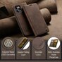 Caseme Retro Wallet Case Kompatibel mit iPhone 15 Pro - Kaffee