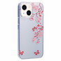 Zen Blossom Flower Branches Nature Butterflies TPU-H&uuml;lle Kompatibel mit iPhone 13 - transparent