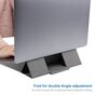 Leichter, faltbarer, magnetischer Laptop-St&auml;nder, zusammenklappbarer Design-Halter - Dunkelgrau